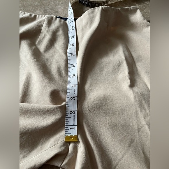 Piazza Sempione Audrey Khaki cream ankle length Trousers size 10 - Picture 8 of 11